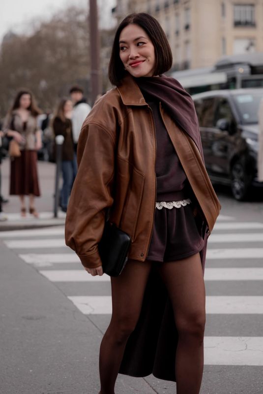 TIFFANY HSU Arrives at Loewe Womenswear FW 26/27 Show at Paris Fashion Week 03/06/2026
