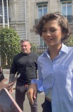 ZENDAYA and Tom Holland Leaves Shangri La Palace in Paris 03/24/2026