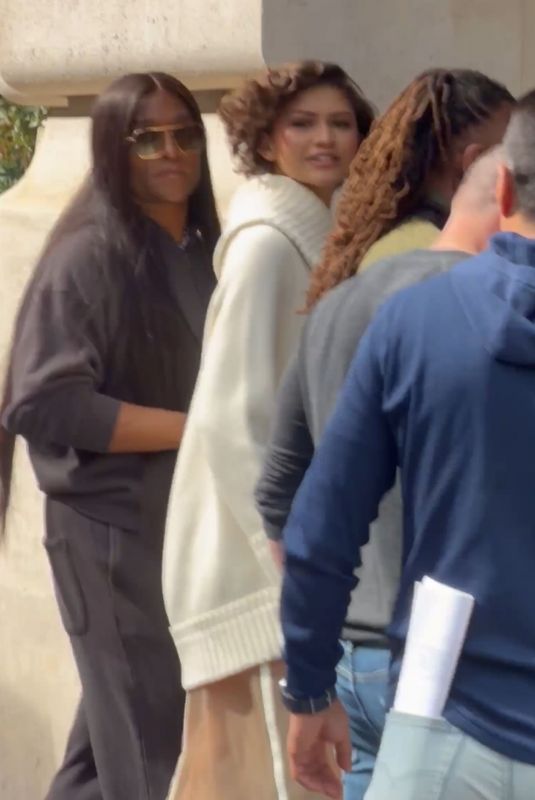 ZENDAYA Out and About Promotes The Drama in Paris 03/24/2026