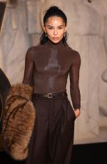 ZOE KRAVITZ at Saint Laurent Fashion Show at Paris Fashion Week 03/03/2026