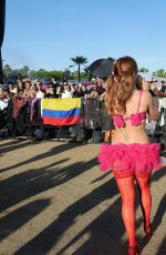 ADDISON RAE Performs at 2026 Coachella Valley Music and Arts Festival in Indio 04/18/2026