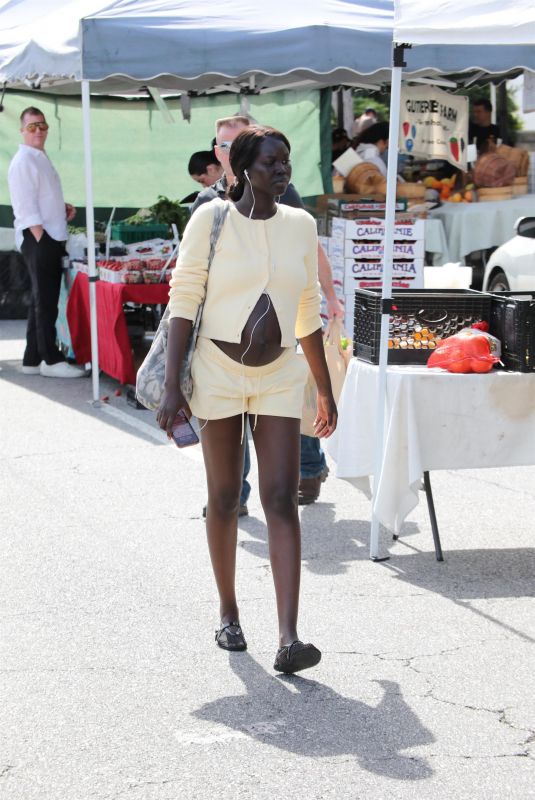 ADUT AKECH Out Shopping at Farmers Market in Studio City 04/05/2026