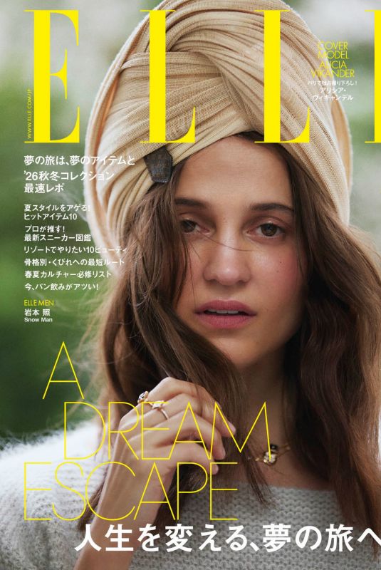 ALICIA VIKANDER for Elle Japan, June 2026