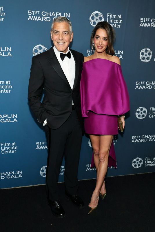 AMAL and George CLOONEY at 51st Chaplin Award Gala Honoring George Clooney in New York City 04/27/2026