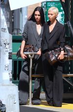 AMELIA HAMLIN and IRIS LAW at a Photoshoot of DKNY in Tribeca in New York 04/17/2026