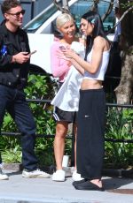 AMELIA HAMLIN and IRIS LAW at a Photoshoot of DKNY in Tribeca in New York 04/17/2026