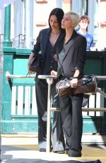 AMELIA HAMLIN and IRIS LAW at a Photoshoot of DKNY in Tribeca in New York 04/17/2026