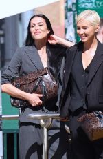 AMELIA HAMLIN and IRIS LAW at a Photoshoot of DKNY in Tribeca in New York 04/17/2026
