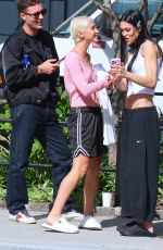 AMELIA HAMLIN and IRIS LAW at a Photoshoot of DKNY in Tribeca in New York 04/17/2026