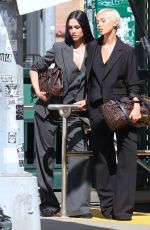 AMELIA HAMLIN and IRIS LAW at a Photoshoot of DKNY in Tribeca in New York 04/17/2026