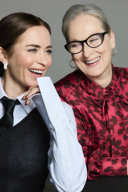 ANNE HATHAWAY, MERYL STREEP and EMILY BLUNT for People, April 2026