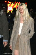 ANYA TAYLOR-JOY Arrives at Justin Bieber