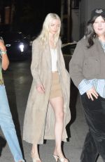 ANYA TAYLOR-JOY Arrives at Justin Bieber