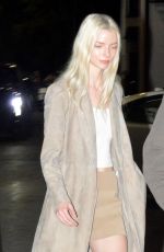 ANYA TAYLOR-JOY Arrives at Justin Bieber