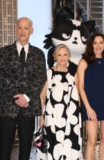 AUBREY PLAZA at Empire State Building with Cast of Kevin in New York 04/16/2026