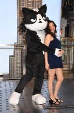 AUBREY PLAZA at Empire State Building with Cast of Kevin in New York 04/16/2026