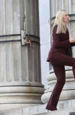 DEBORAH ANN WOLL on the Set of Daredevil: Born Again Season 3 in Brooklyn 04/03/2026