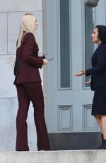 DEBORAH ANN WOLL on the Set of Daredevil: Born Again Season 3 in Brooklyn 04/03/2026