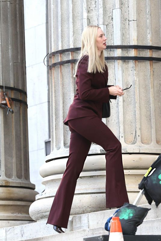 DEBORAH ANN WOLL on the Set of Daredevil: Born Again Season 3 in Brooklyn 04/03/2026
