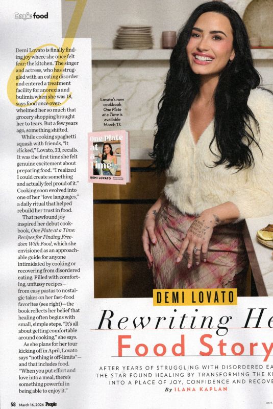 DEMI LOVATO in People Magazine, March 2026