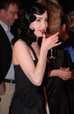 DITA VON TEESE at Opening of Cointreaupolitan Sky Bar in Brussels 05/14/2008