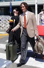DOVE CAMERON and Damiano David Arrives at Fiumicino Airport in Rome 04/27/2026