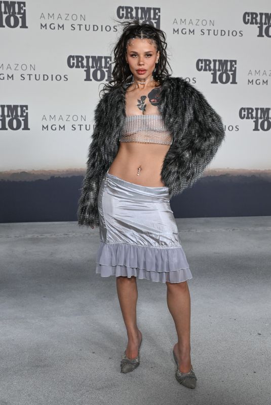 ELEANOR BARNES at Crime 101 World Premiere in Los Angeles 02/11/2026