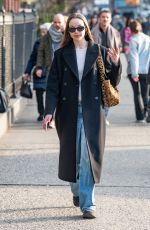 ELLA BEATTY Arrives at Minetta Lane Theatre in New York City 04/03/2026