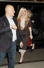 ELLE FANNING Arrives at Margo