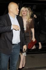 ELLE FANNING Arrives at Margo