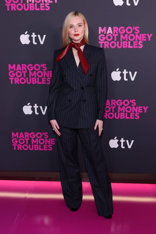 ELLE FANNING at Margo’s Got Money Troubles Premiere at Regal Union Square in New York City 04/08/2026