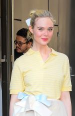 ELLE FANNING Leaves ABC Studios in New York City 04/08/2026