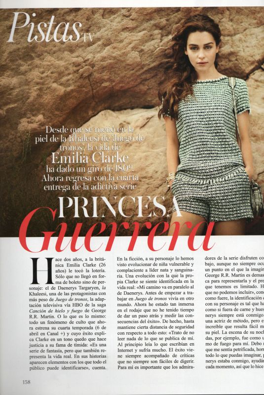 EMILIA CLARKE in Vogue Spain, March 2014