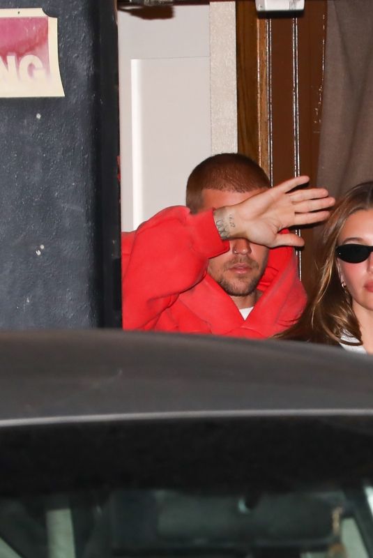 HAILEY and Justin BIEBER at Manpuku Japanese BBQ Restaurant in Los Angeles 04/21/2026