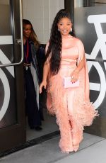 HALLE BAILEY Leaves ABC Studios in New York City 04/07/2026