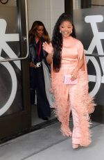 HALLE BAILEY Leaves ABC Studios in New York City 04/07/2026