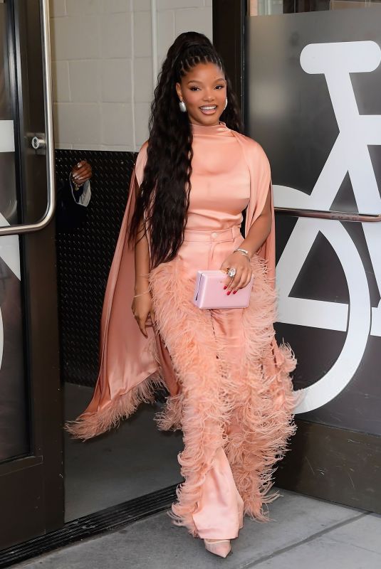 HALLE BAILEY Leaves ABC Studios in New York City 04/07/2026