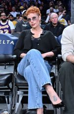 HALSEY at Cleveland Cavaliers vs Los Angeles Lakers Game at Crypto.Com Arena in Los Angeles 03/31/2026