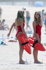 HASSIE HARRISON, JESSICA BELKIN and GILLIAN NATION at The Baywatch Reboot in Los Angeles 04/22/2026