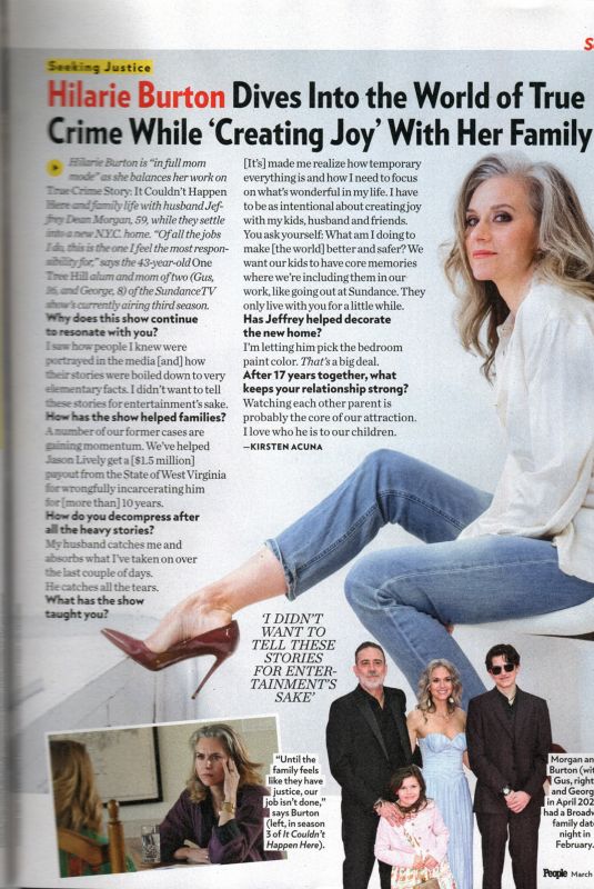 HILARIE BURTON in People Magazine, March 2026