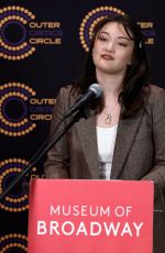 ISA BRIONES at 76th Annual Outer Critics Circle Award Nominations Announcement in New York City 04/21/2026