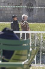 JENNA ORTEGA and EMMA MYERS on the Set of Wednesday Season 3 in Paris 04/21/2026