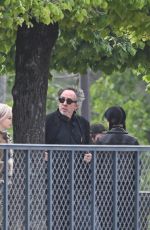 JENNA ORTEGA and EMMA MYERS on the Set of Wednesday Season 3 in Paris 04/21/2026