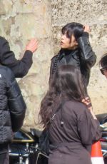 JENNA ORTEGA Filming Scenes for Season 3 of Wednesday in Paris 04/20/2026