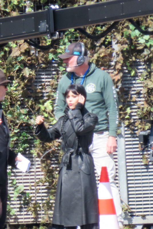 JENNA ORTEGA Filming Scenes for Season 3 of Wednesday in Paris 04/20/2026