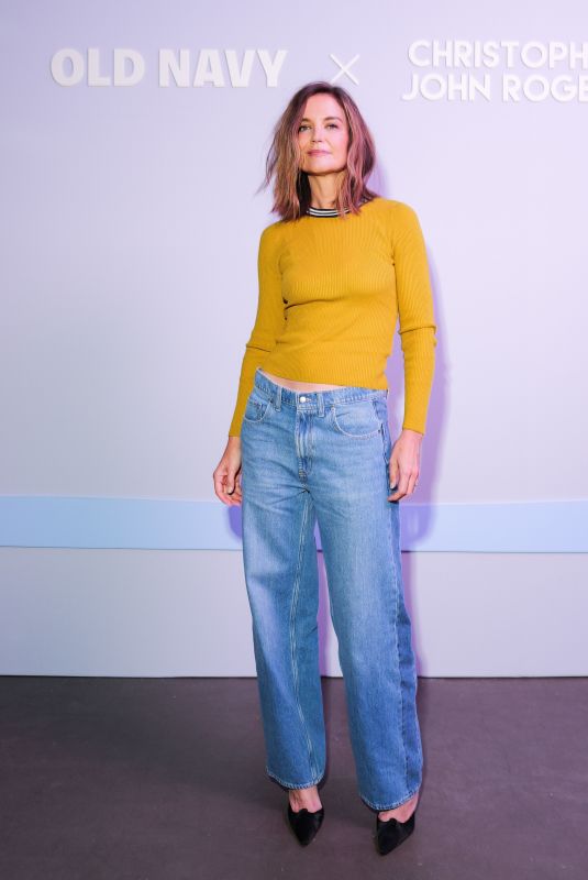 KATIE HOLMES at Old Navy X Christopher John Rogers Collaboration Unveiling in New York City 04/13/2026