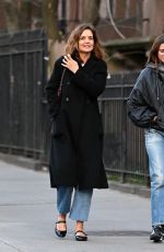 KATIE HOLMES Out with a Friend in Brooklyn, New York 04/07/2026