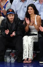 KYLIE JENNER and Timothee Chalamet at N.Y. Knicks vs Atlanta Hawks Game in New York City 04/28/2026