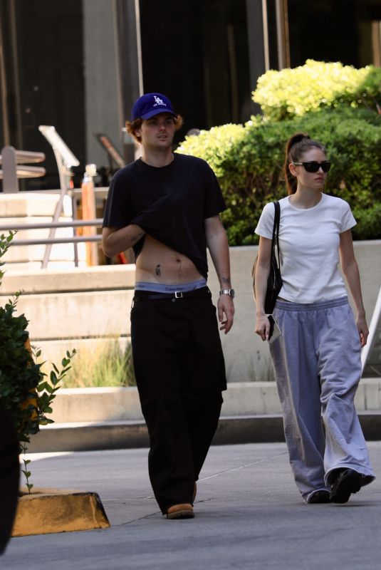 LENI KLUM Ou for Coffee with Aris Rachevsky at Leora in Beverly Hills 04/06/2026