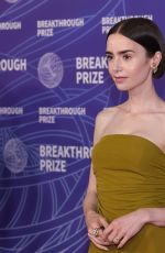 LILY COLLINS at 12th Breakthrough Prize in Santa Monica 04/18/2026